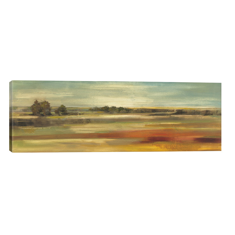 Emerald Meadows by Silvia Vassileva - Wrapped Canvas Panoramic Painting, 121.92 cm H x 40.64 cm W x 3.175 cm D