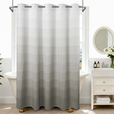 Douche ombrée sans crochet avec doublure encliquetable