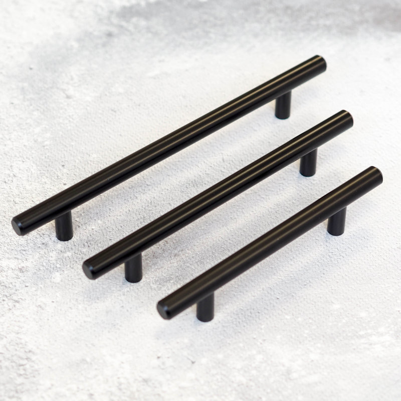 Black T-Bar Handles in Multiple Sizes, 320mm