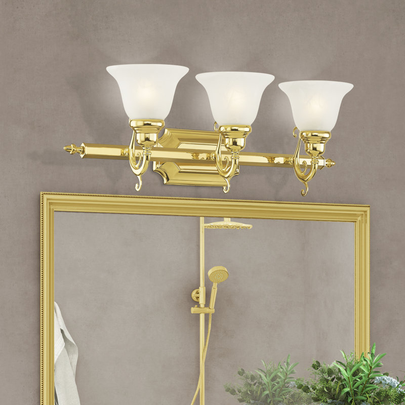 Christiansburg 3 - Light Dimmable Vanity Light, Polished Brass