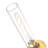 Dimmable Plug In Wall Sconce, 3000K, Cylinder Glass Shade, Remote & Timer Control