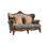 European Style Simple Villa Fabric Sofa Upholstered 64.9'' Loveseat