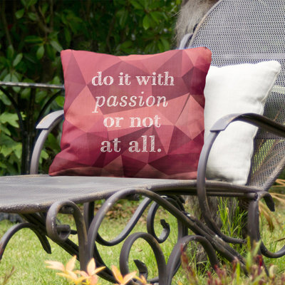 Outdoor Reversible Throw Pillow