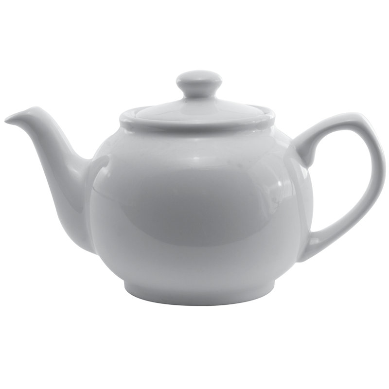 16 oz. Théière en céramique, Blanc