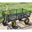 Les chariots de jardin BIG Wagon Cart facilitent le transport du bois de chauffage jaune et noir. La charge statique maximale est de 880 lb.