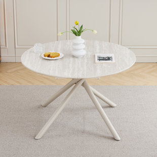 Round Metal Base Dining Table