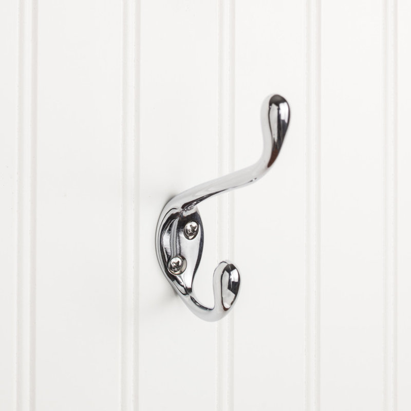 Metal Wall Hook, Polished Chrome