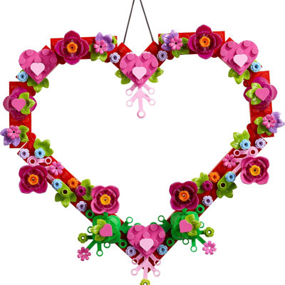 Heart Ornament Building Toy Set – Valentine’S Day Arts & Crafts Gift For Kids