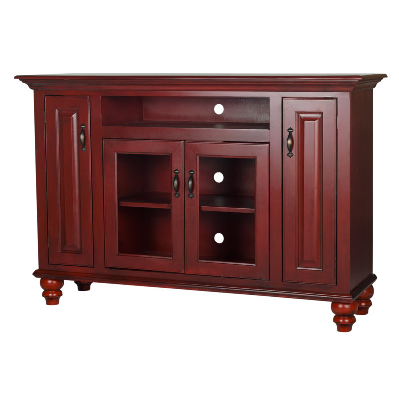Velarde Unfinished TV Stand for TVs up to 65", Concord Cherry