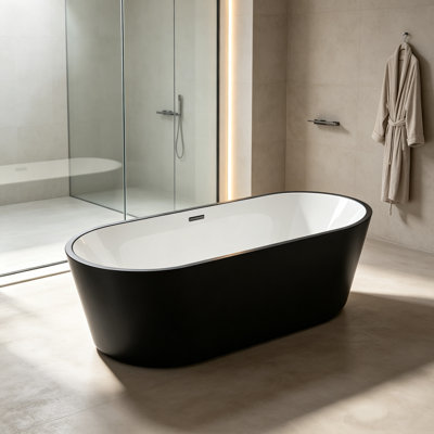 Freestanding Soaking Acrylic Bathtub A6002