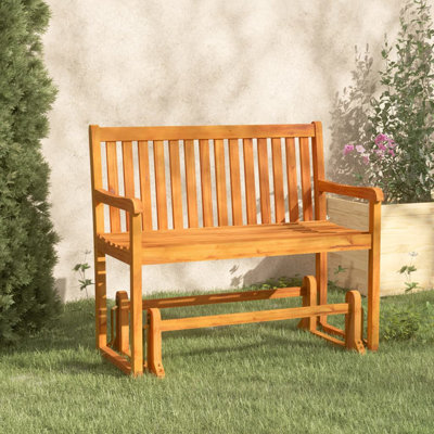 Abdulmalek Solid Wood Acacia Outdoor Bench