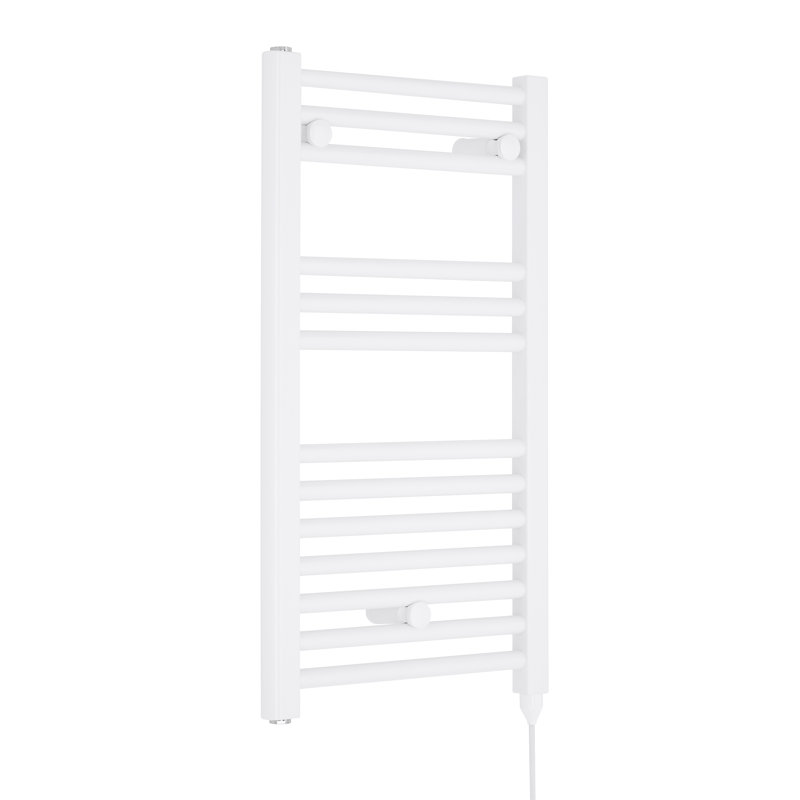 Spa Collection Straight Towel Rail Heated Towel Rails, 72cm H x 40cm W x 3cm D, White