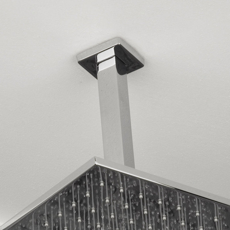 Waterblade Ceiling Mount Shower Arm, Polished Chrome