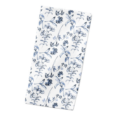 Serviette florale en coton