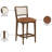 Vegan Leather Upholstered Counter Stool-453765296-454232542