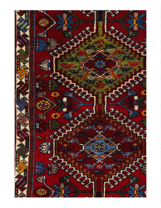 Fine Hand knotted Persian Yalameh runner 2'X4'11"