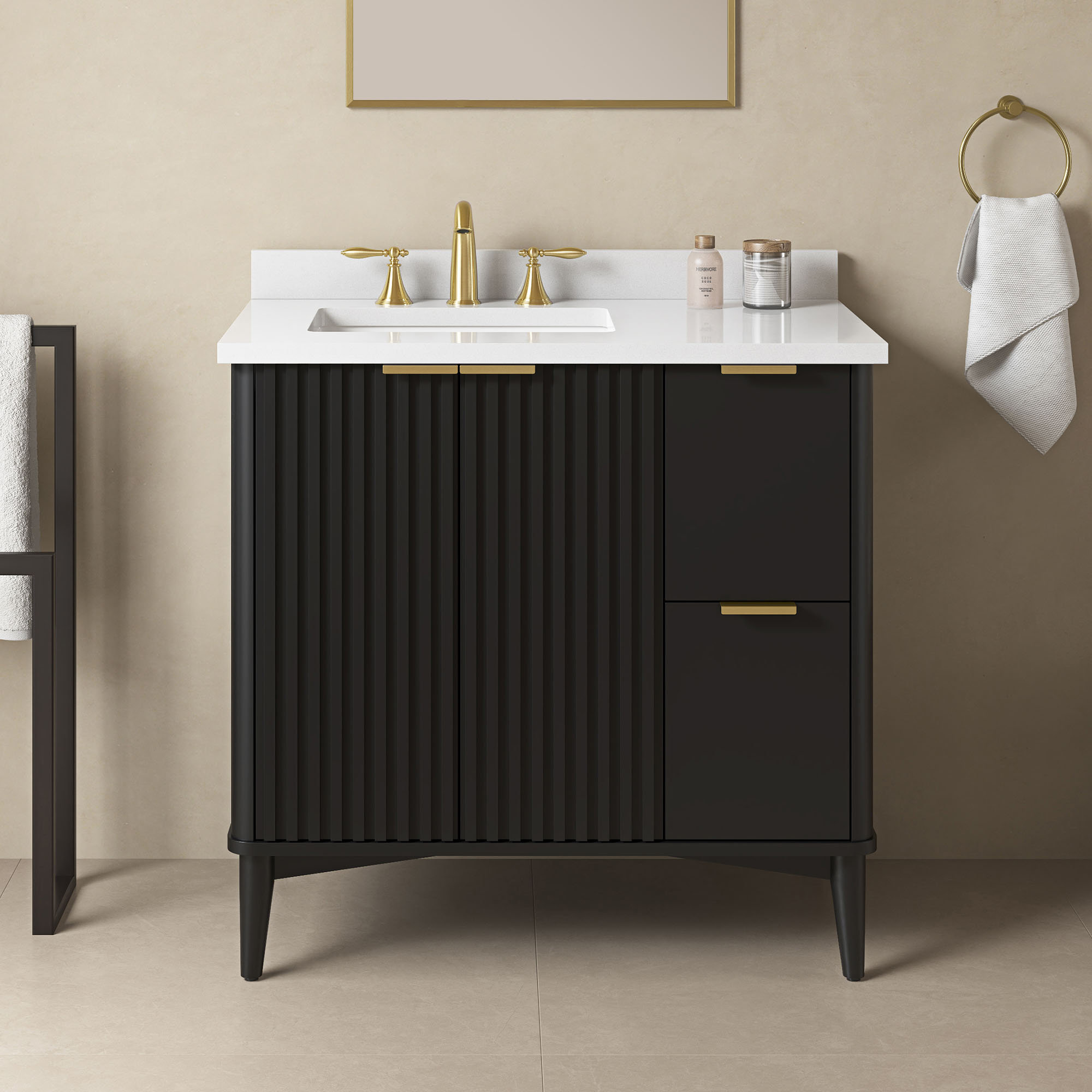  Gabi 36 in. Single Sink Bathroom Vanity, Onyx Black