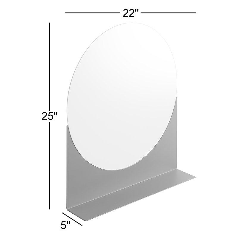 Glance Metal Wall Mirror, Oblivion