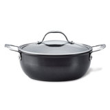 Anolon X Hybrid Cookware Nonstick Aluminum Nonstick Casserole Pan With Lid, 4-Quart