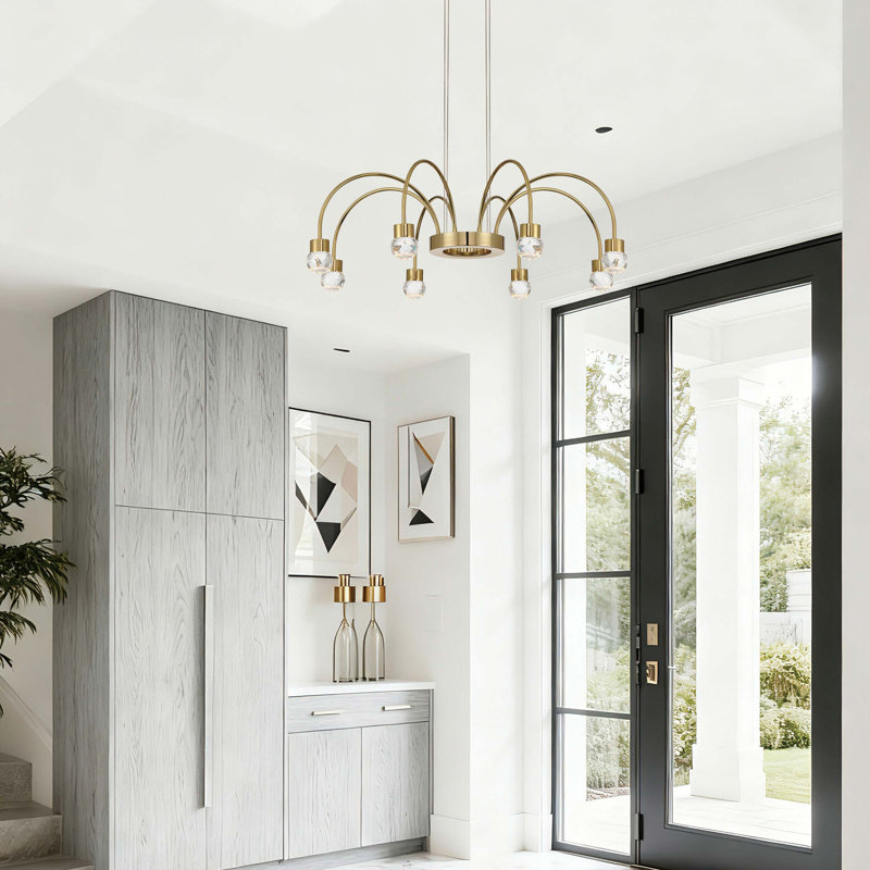 Lustre Vario à 8 lumières DEL intégrées