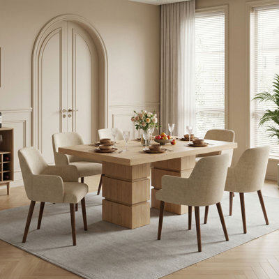 Chaise d'appoint rembourrée en bois massif avec accoudoirs