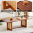 Rectangular Solid Wood Coffee Low Table