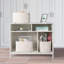 Panier de rangement en corde de coton en coton tissé pour organiser des tablettes 15 x 10 x 9,3 po