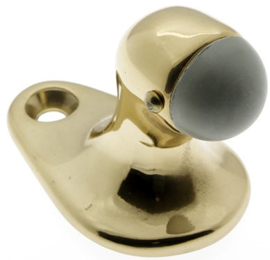 Gooseneck Solid Brass Floor Mount Stop