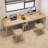Burlywood Rectangular Solid Wood Writing desk-271085409
