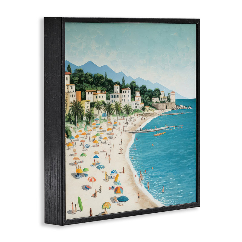 By Water's Edge, estampe numérique de Lazar Studio, H 12 po x l 12 po, Giclée encadrée noir minuit