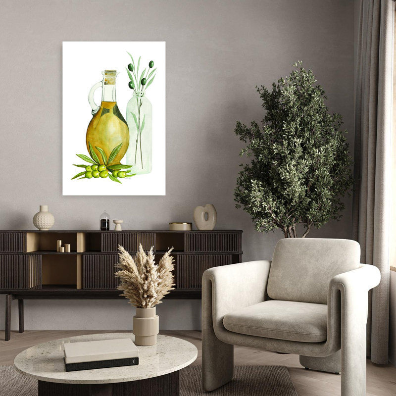 Pot d'huile d'olive I, art contemporain, H 36 po x l 24 po