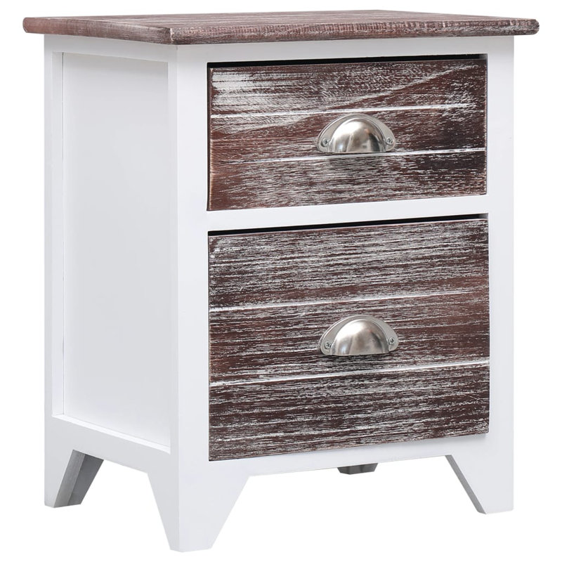 Amethyst 38cm W Solid + Manufactured Wood Bedside Table