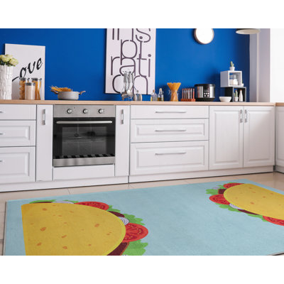 Tapis bleu Kehr Taco Novelty