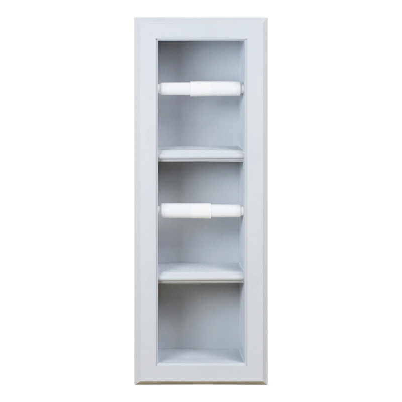 Porte-papier hygiénique encastré Hansford, Apprêté gris