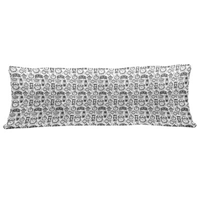 Clock Fleece Pillow Cover
