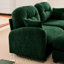 Trois - modulaire, tissu chenille doux, coussin, conception ergonomique et siège modulaire élégant pour le salon avec chenille, décoration de chambre à coucher en mousse haute densité