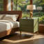 Table de chevet vert olive-1894855996