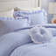 Romantic Blue Bedding Set, Soft Microfiber Comforter For Cozy Bedroom