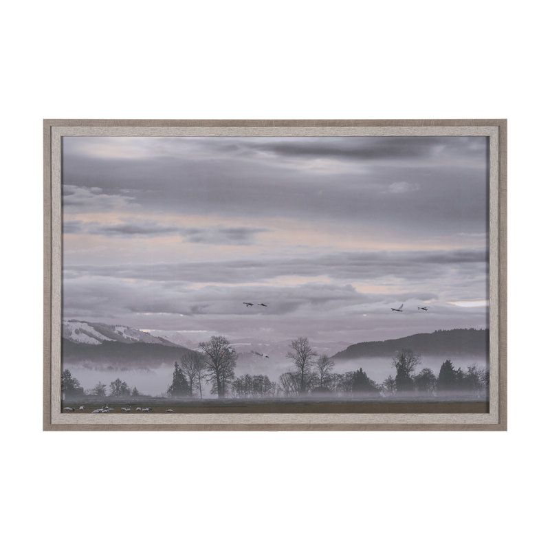 «Cool change» par Nancy Crowell, reproduction d'art encadrée à la main mat sous verre