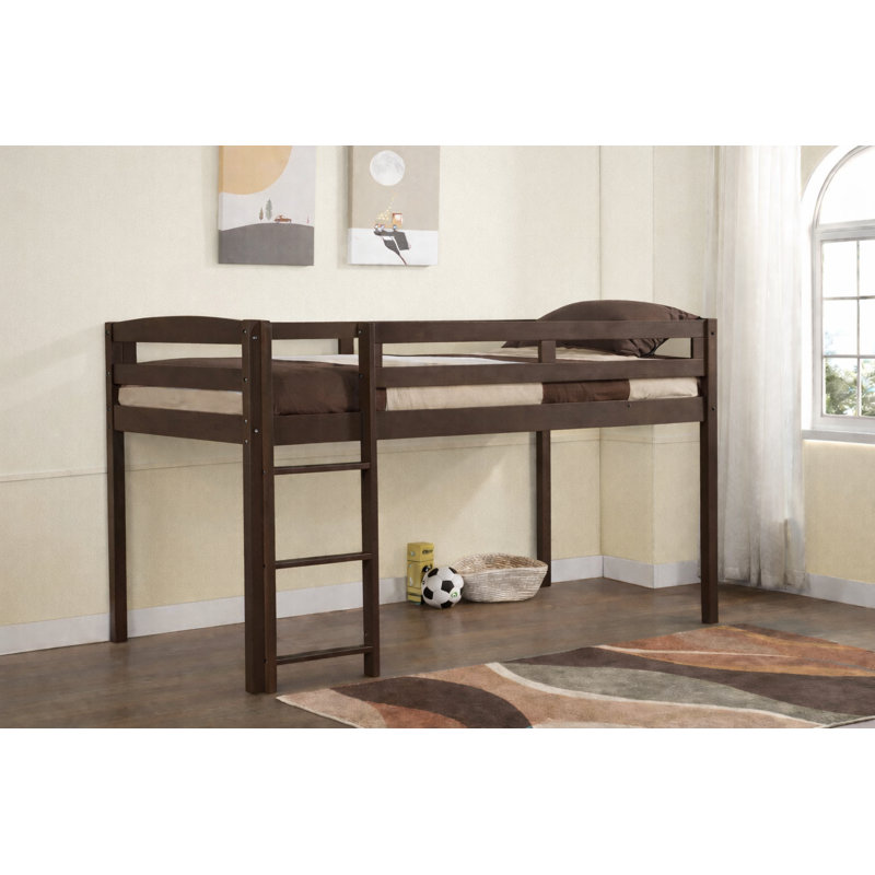 Alique Kids Loft Bed, Cappuccino, Twin