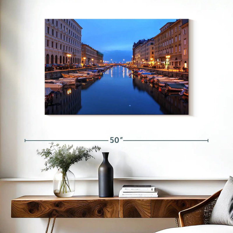 Ravi, Trieste, Italie, canal, H 26 po x l 39 po