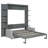 Wall Bed with Sofa, Multi-Functional Design with Built-In Seating, Space-Saving Solution-149271313