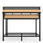 Lit superposé simple au-dessus de simple avec tablettes de rangement et panneau perforé-1713994419-1713994416