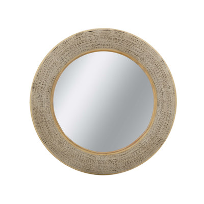 Miroir décoratif texturé tissé pour meuble-lavabo de salon ou de salle de bain