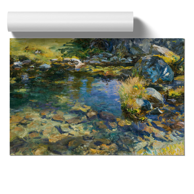 Alpine Pool by John Singer Sargent - Frameless Print, 30cm H x 42cm W x 0.1cm D