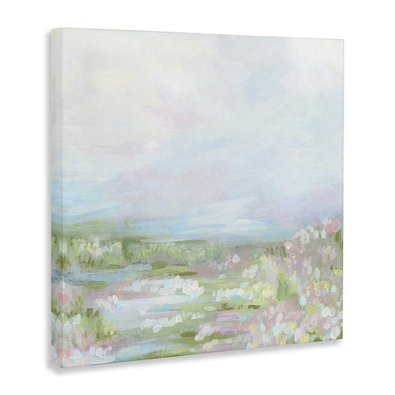 "Pastel Soft Landscape", art mural par June Erica Vess, H 17 po x l 17 po