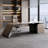 Minimalist Brown Rectangular Office Desk-2138375225