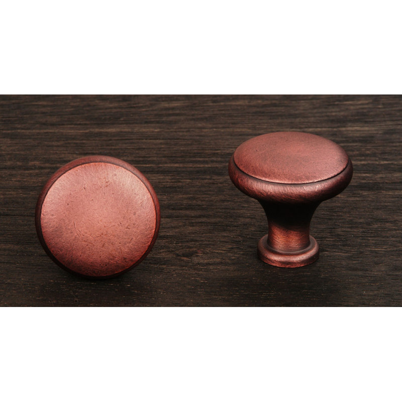 CK Series 1 1/4" Diameter Mushroom Knob, Distressed Copper