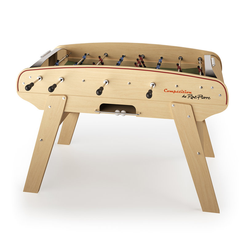 René Pierre 61'' L Solid Wood Foosball Table with Telescopic Rods