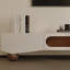 Meuble télé de luxe de style crème clair